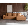 ECKSOFA in Cord Rostfarben  302/182 cm  - Rostfarben/Schwarz, MODERN, Kunststoff/Textil (302/182cm) - Carryhome