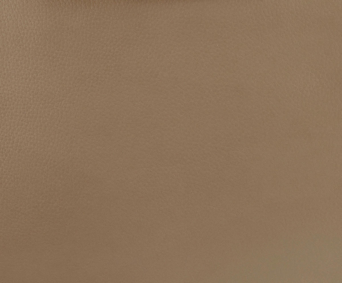 ARMLEHNSTUHL  in Aluminium, Eisen Echtleder pigmentiert  - Taupe/Schwarz, Design, Leder/Metall (65/92/67,5cm) - Novel