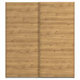 SCHWEBETÜRENSCHRANK  in Eichefarben  - Eichefarben, Design, Holzwerkstoff/Kunststoff (201/223/68cm) - Novel