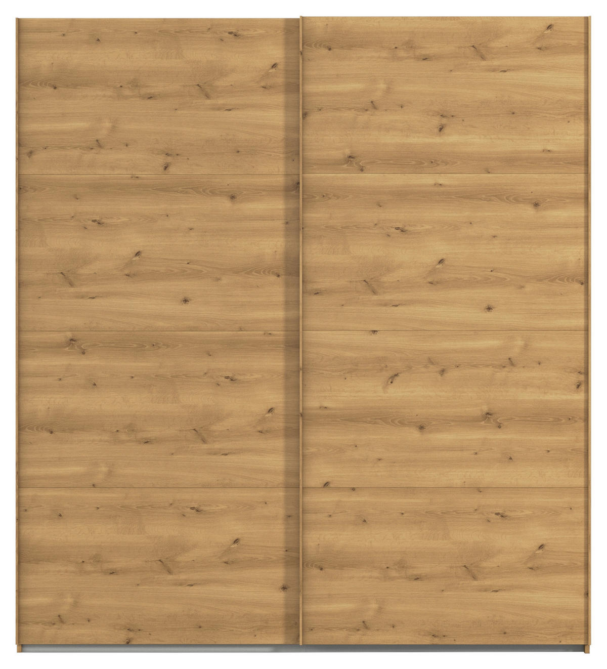 SCHWEBETÜRENSCHRANK 201/223/68 cm 2-türig Eichefarben  - Eichefarben, Design, Holzwerkstoff/Kunststoff (201/223/68cm) - Novel