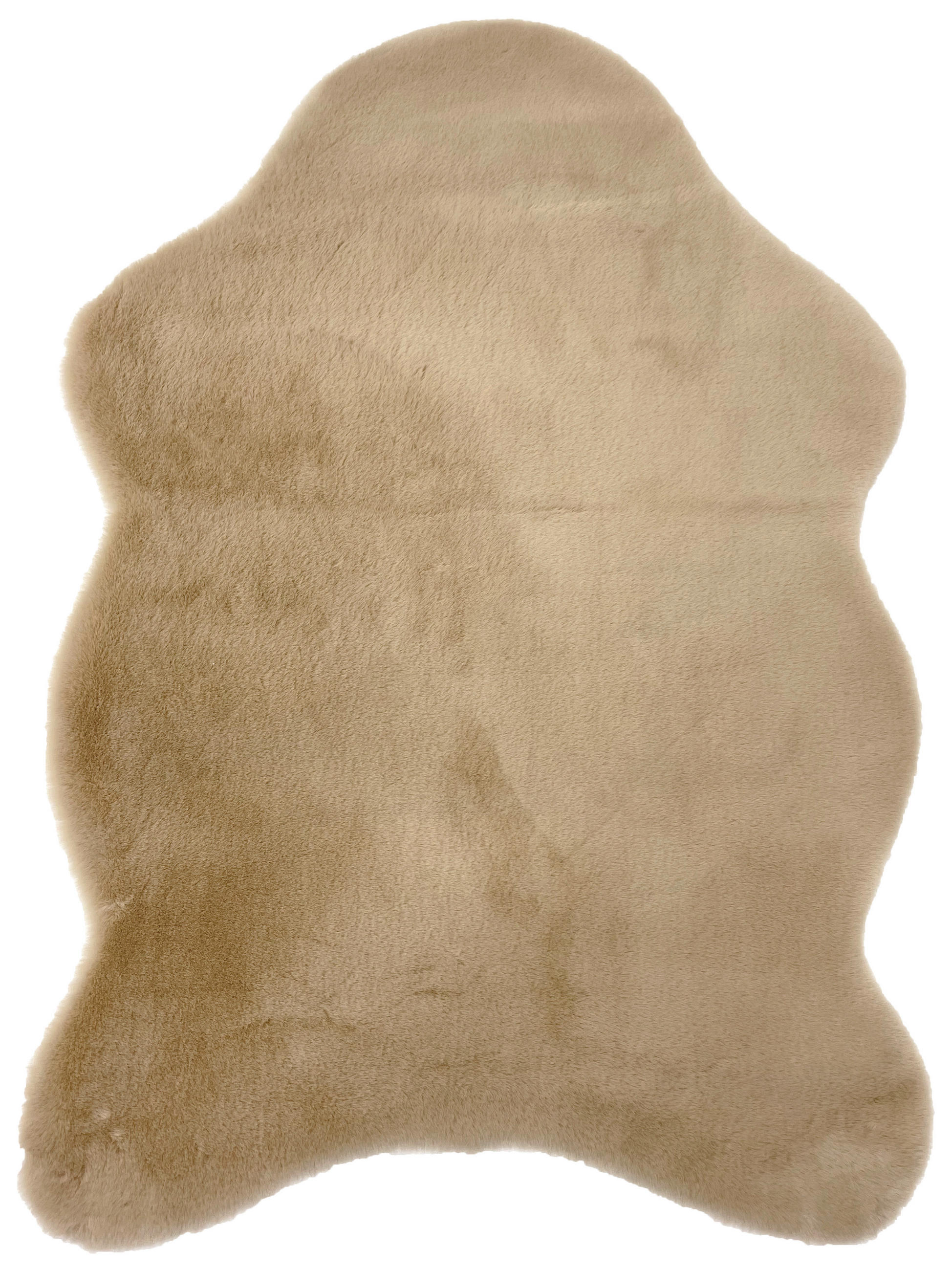 KUNSTFELL 60/90 cm Goldfarben Tierform  - Goldfarben, KONVENTIONELL, Textil (60/90cm) - Astra