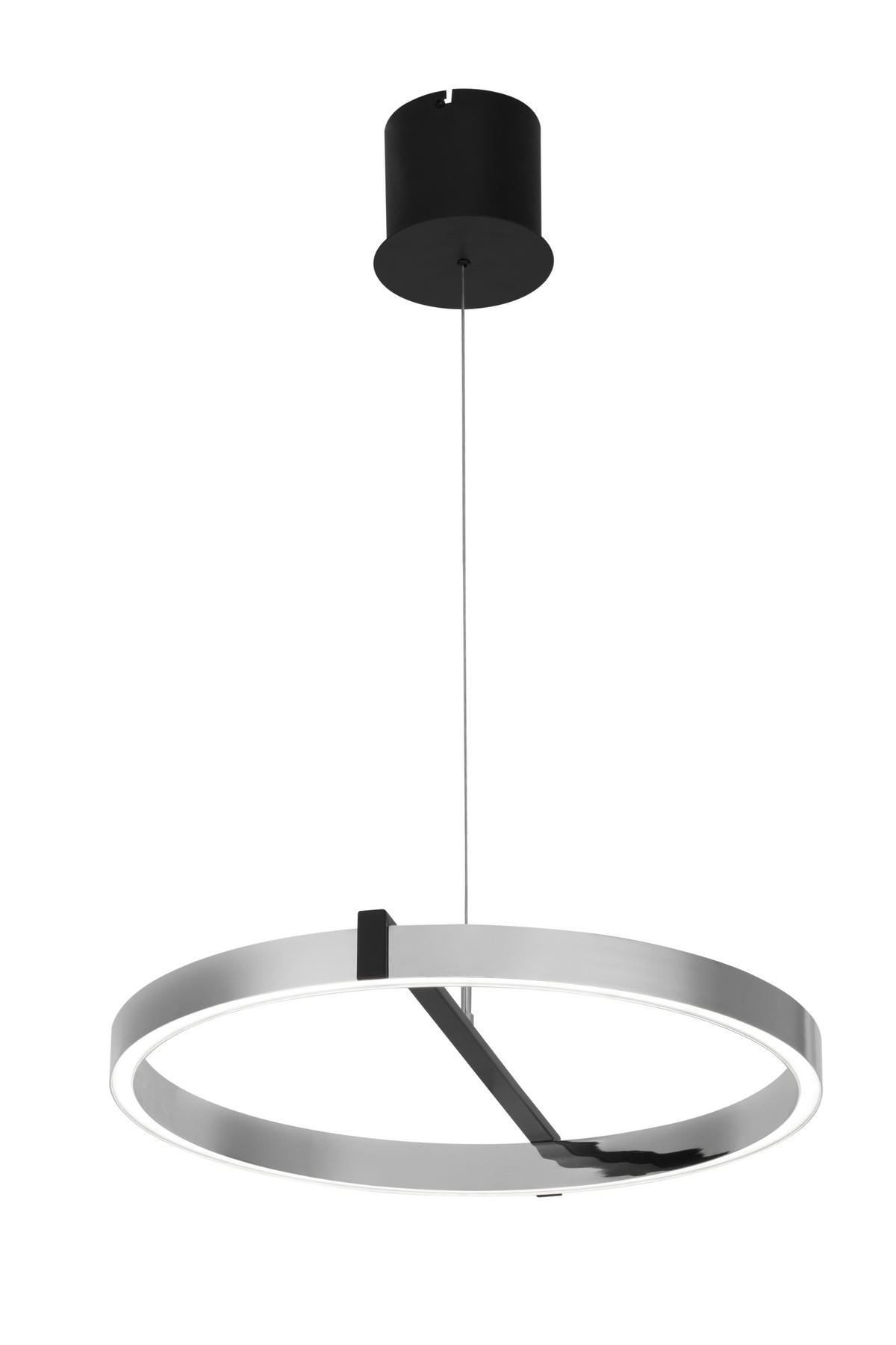 ZÁVĚSNÉ LED SVÍTIDLO, 50/50-200 cm  - čiré, Trend, kov/plast (50/50-200cm) - Dieter Knoll