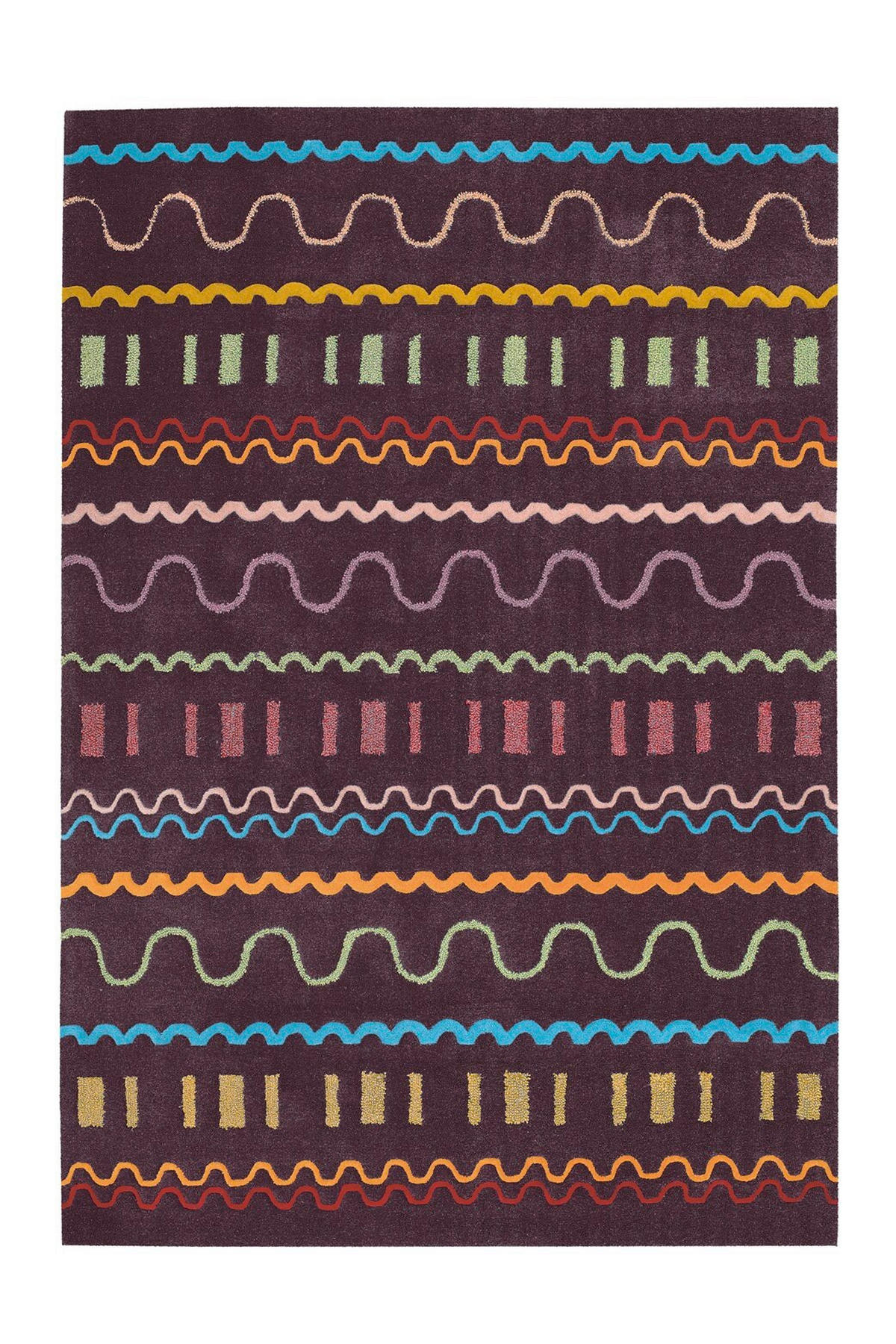 WEBTEPPICH 170/240 cm Multicolor, Violett  - Violett/Multicolor, Basics, Textil (170/240cm) - Novel