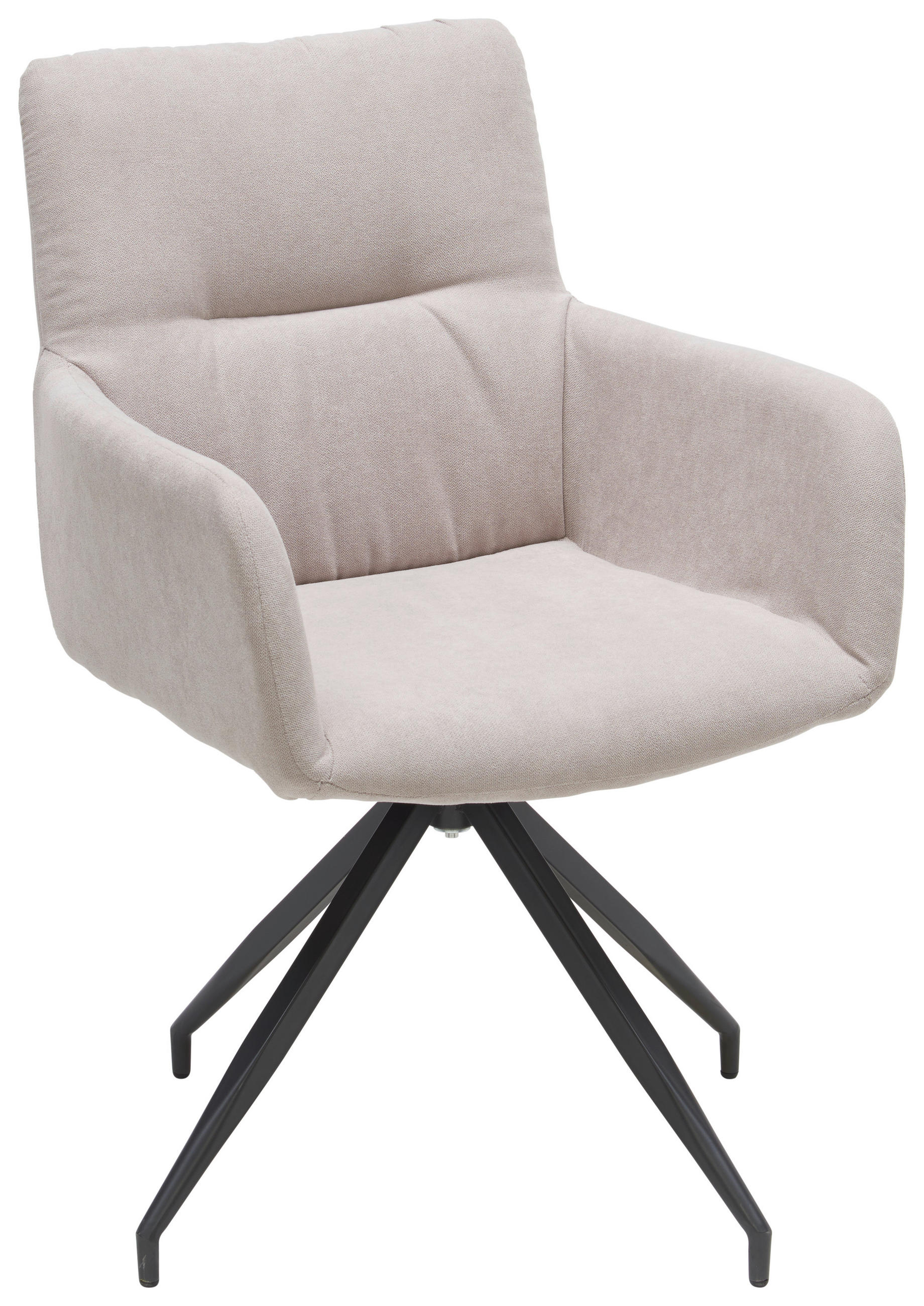 STOLIČKA S PODRÚČKAMI, tkaná textília, antracitová, svetlosivá - svetlosivá/antracitová, Konventionell, kov/textil (58/89/63cm) - Hom`in