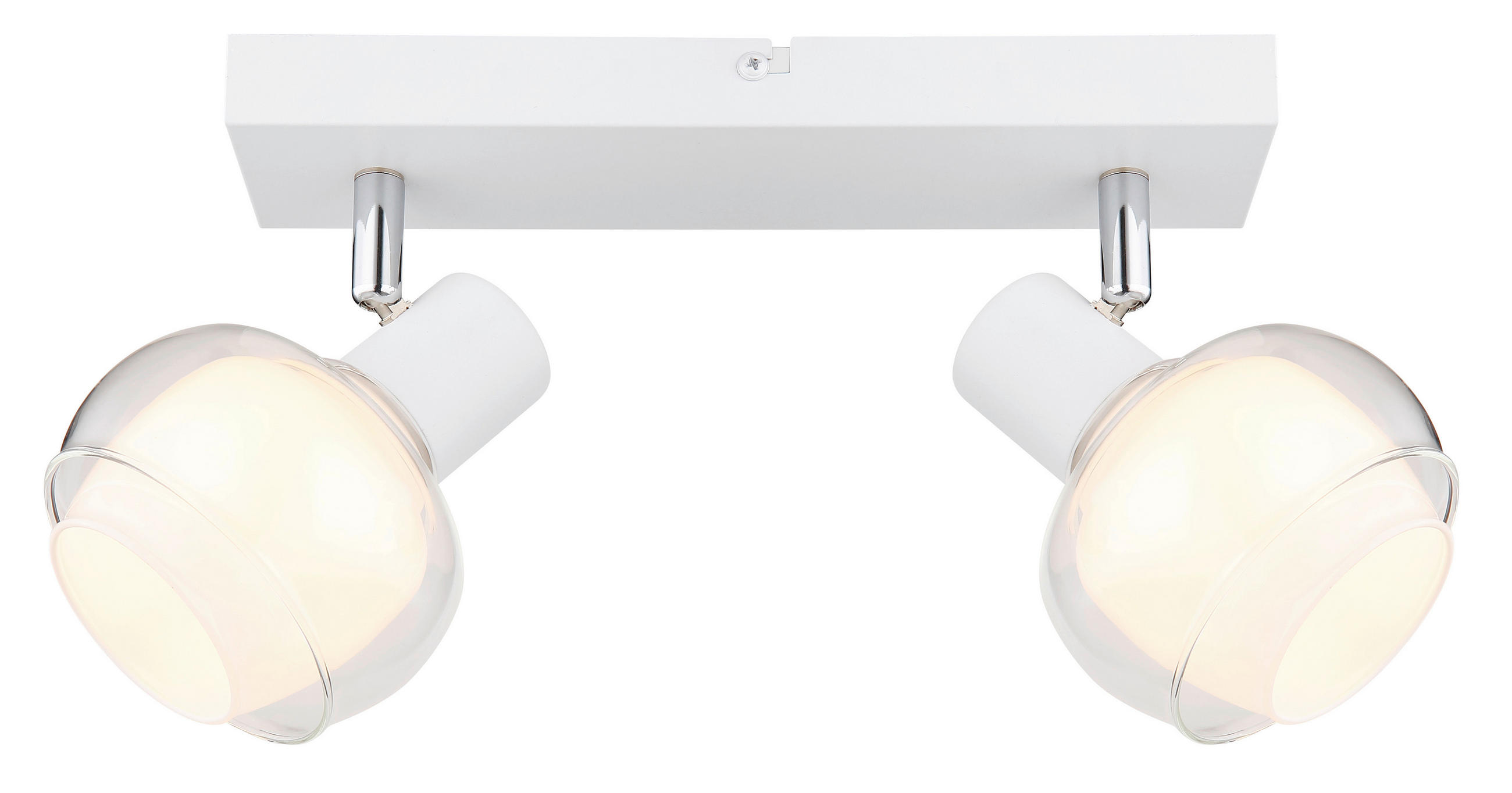STRAHLER - Klar/Chromfarben, Design, Glas/Metall (26/10,5/13,5cm) - Globo