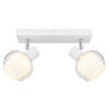 REFLEKTOR     26/10,5/13,5 cm          - barve kroma/bela, Design, kovina/steklo (26/10,5/13,5cm) - Globo