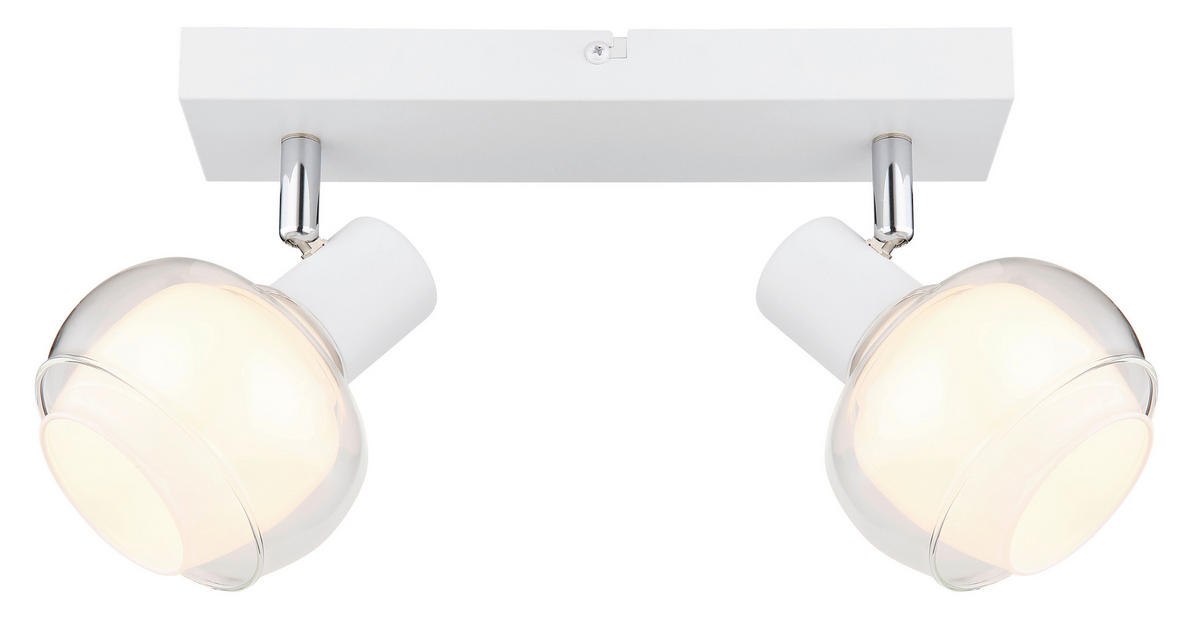 STRAHLER - Klar/Chromfarben, Design, Glas/Metall (26/10,5/13,5cm) - Globo