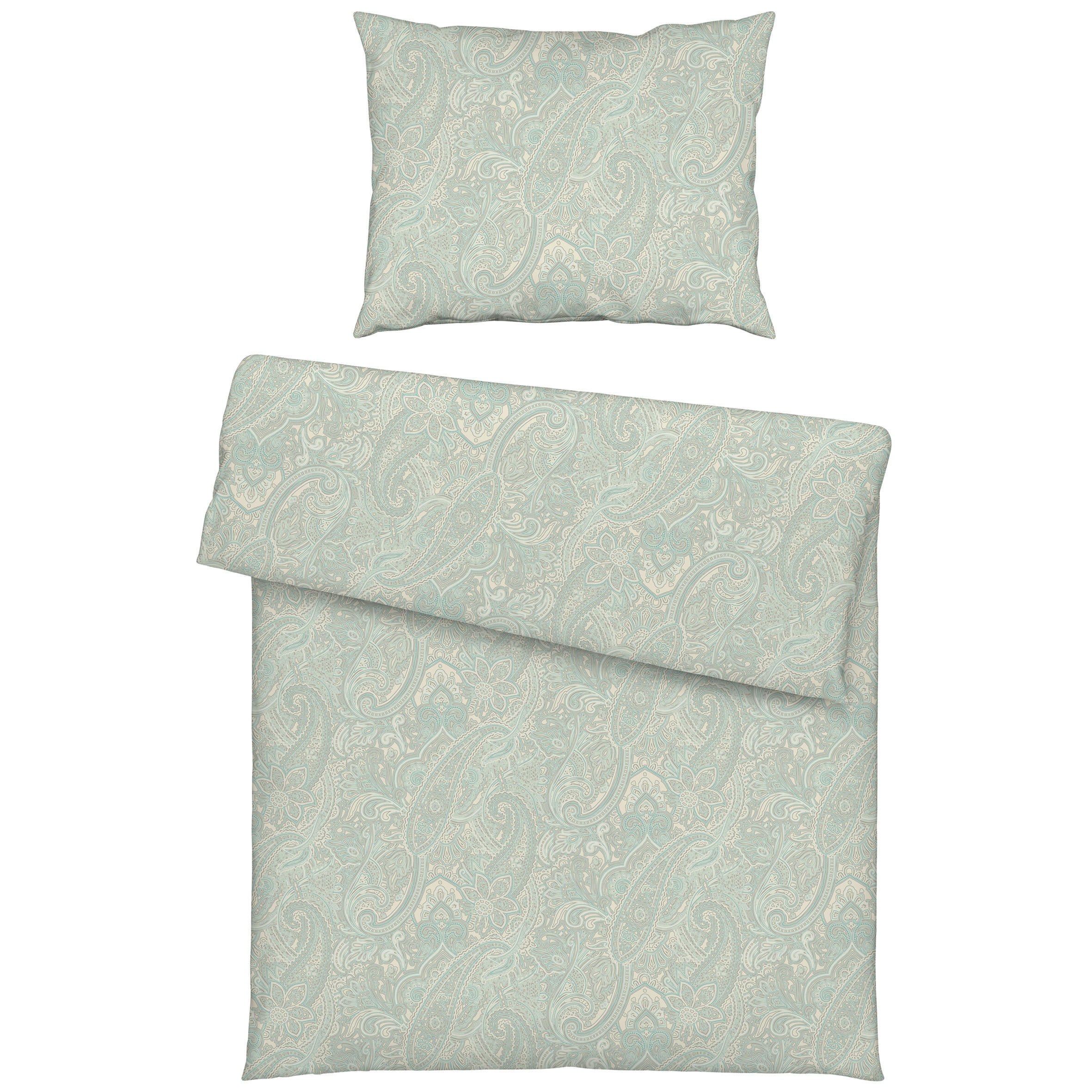 BETTWÄSCHE Atelier Makosatin 140/200 cm  - Elfenbein, Design, Textil (140/200cm) - Estella