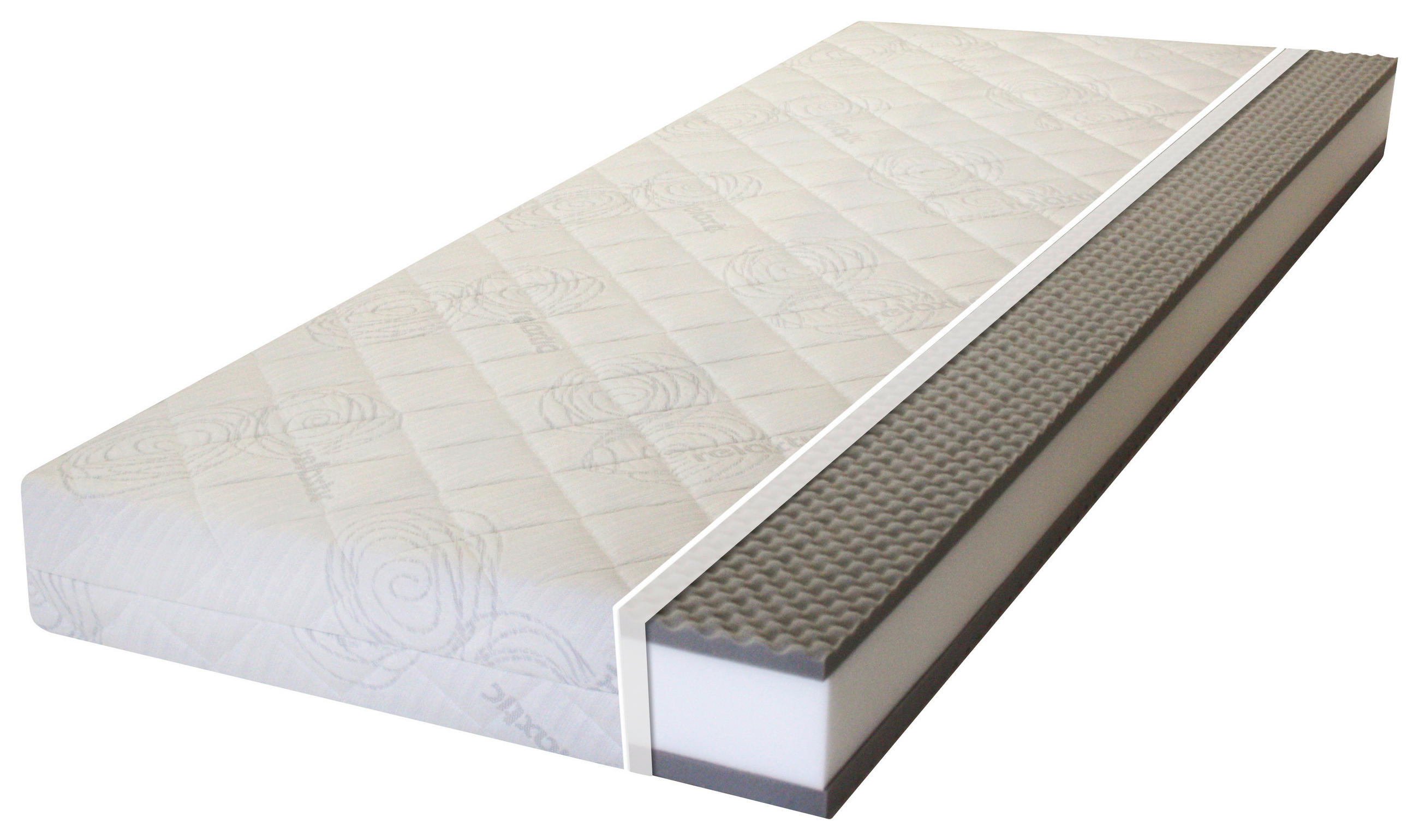 LEŽIŠČE IZ UDOBNE PENE 90/200 cm  - svetlo siva, Design, tekstil (90/200cm) - Sleeptex