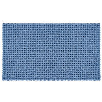 BADEMATTE Blau 70/120 cm  - Blau, Design, Kunststoff/Textil (70/120cm) - Esposa