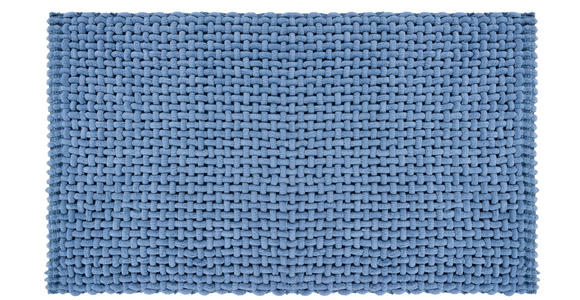 BADEMATTE Blau 70/120 cm  - Blau, Design, Kunststoff/Textil (70/120cm) - Esposa