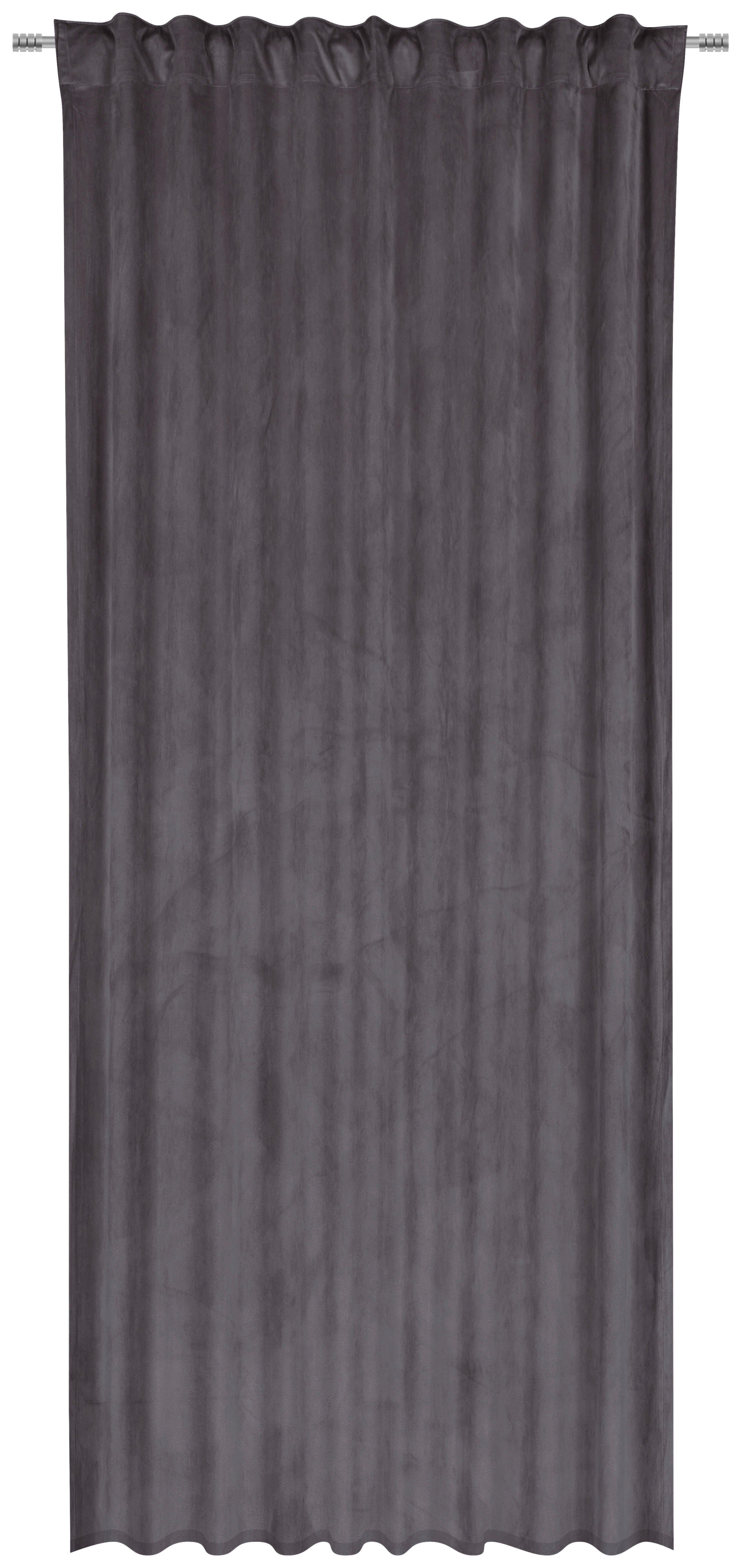 FERTIGVORHANG ZENATO blickdicht 135/245 cm   - Dunkelgrau, KONVENTIONELL, Textil (135/245cm) - Ambiente