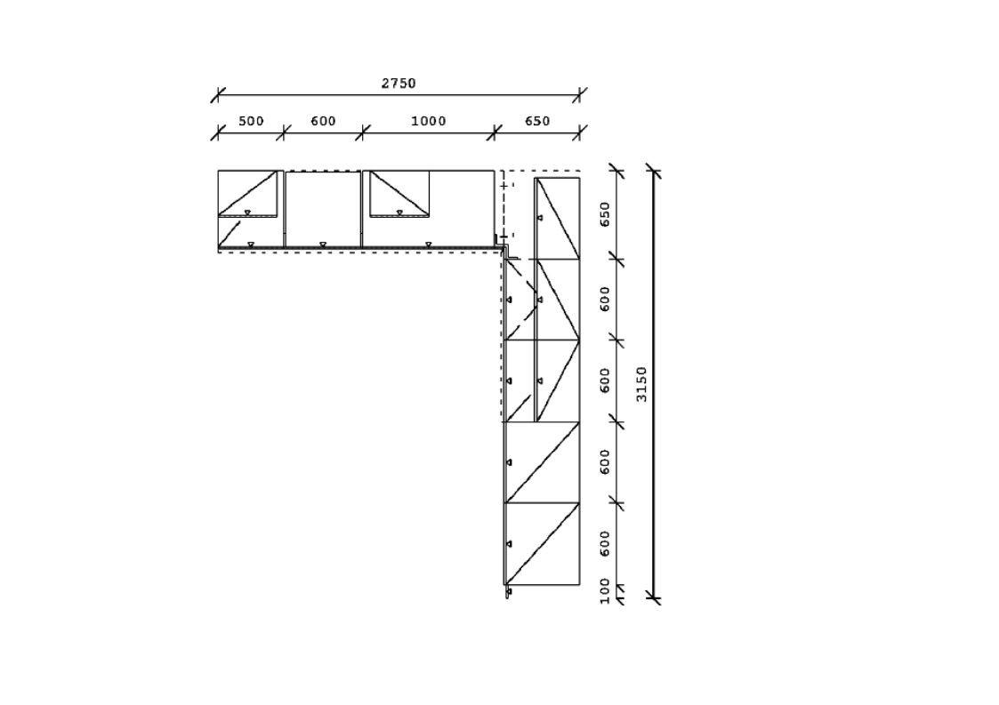 Thumbnail - Venda Eckküche VE 120, Graphit, Eiche, Hellgrau, Metall, L-Form, nur wie online abgebildet bestellbar, 315x275 cm, Made ...