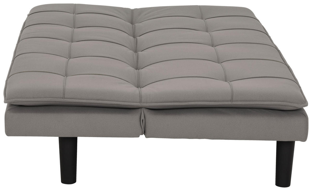 SCHLAFSOFA in Textil Grau  - Schwarz/Grau, Basics, Kunststoff/Textil (180/79/91cm) - P & B