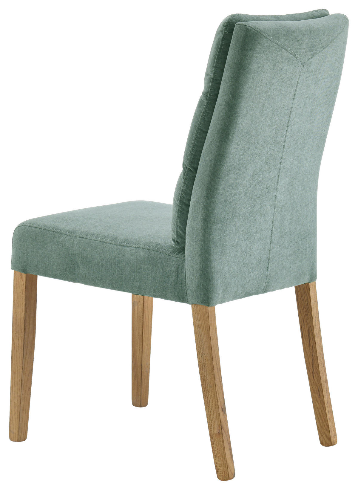 STUHL in Holz, Textil Eichefarben, Mintgrün  - Eichefarben/Mintgrün, KONVENTIONELL, Holz/Textil (47/95/64cm) - Cantus