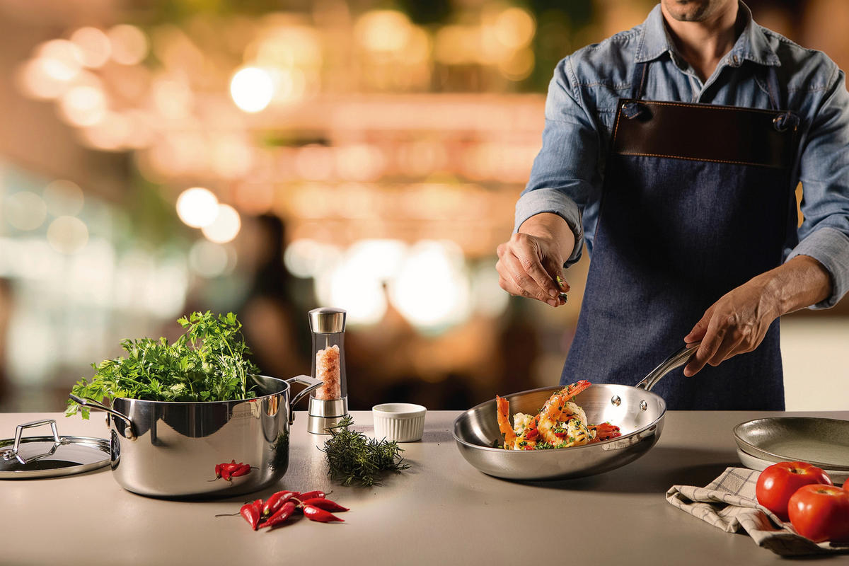 BRATPFANNE GRANO 26 cm  - Edelstahlfarben, Basics, Metall (26cm)