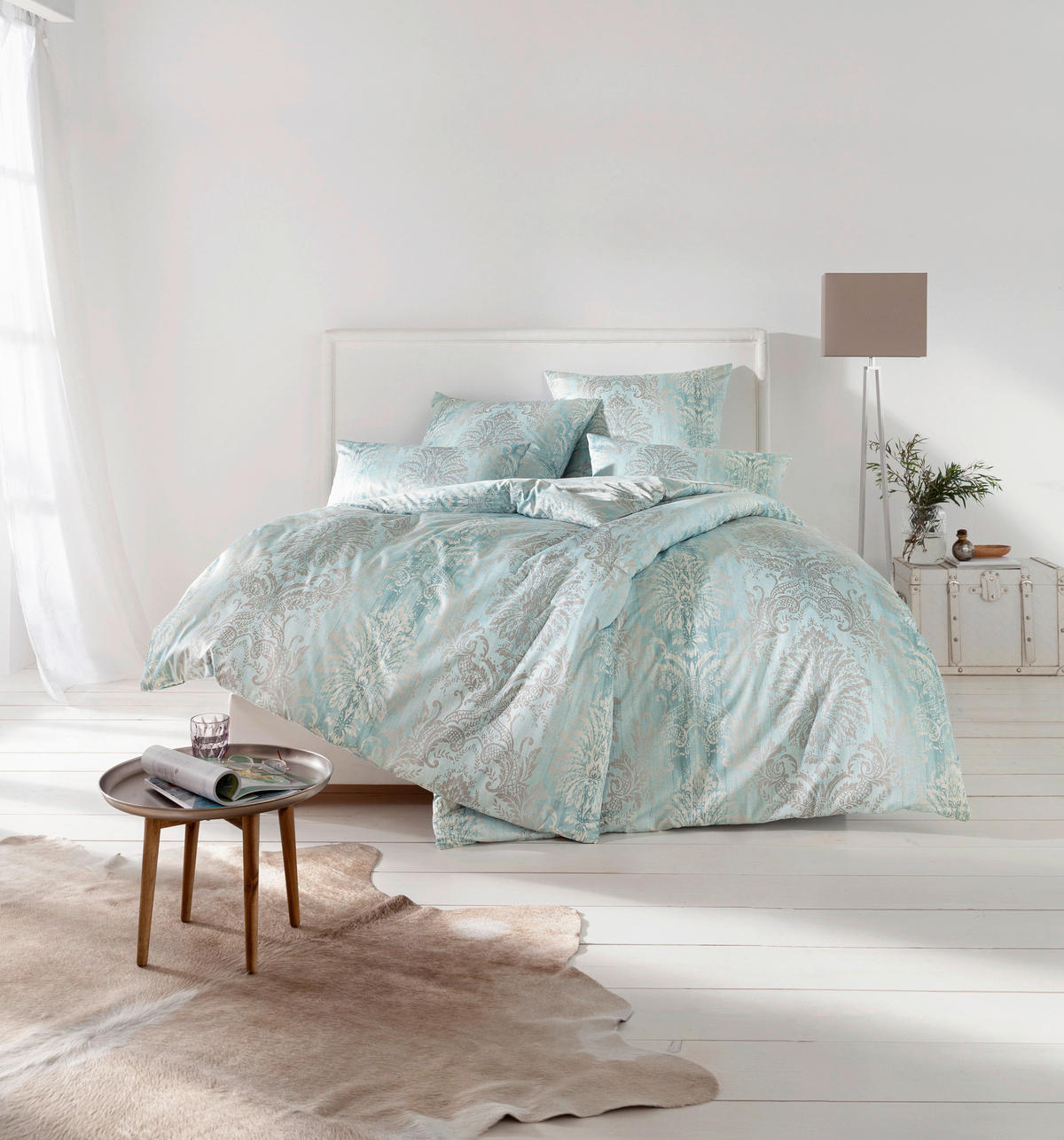 BETTWÄSCHE ATELIER Interlock-Jersey 135/200 cm  - Petrol, Design, Textil (135/200cm) - Estella