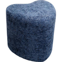 HOCKER in Textil Dunkelblau  - Dunkelblau, Design, Textil (34/36/36cm) - Kare-Design