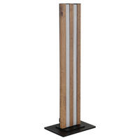 LED-TISCHLEUCHTE Hayden 18/12/50 cm  - Dunkelbraun/Opal, Design, Holzwerkstoff/Kunststoff (18/12/50cm) - Globo