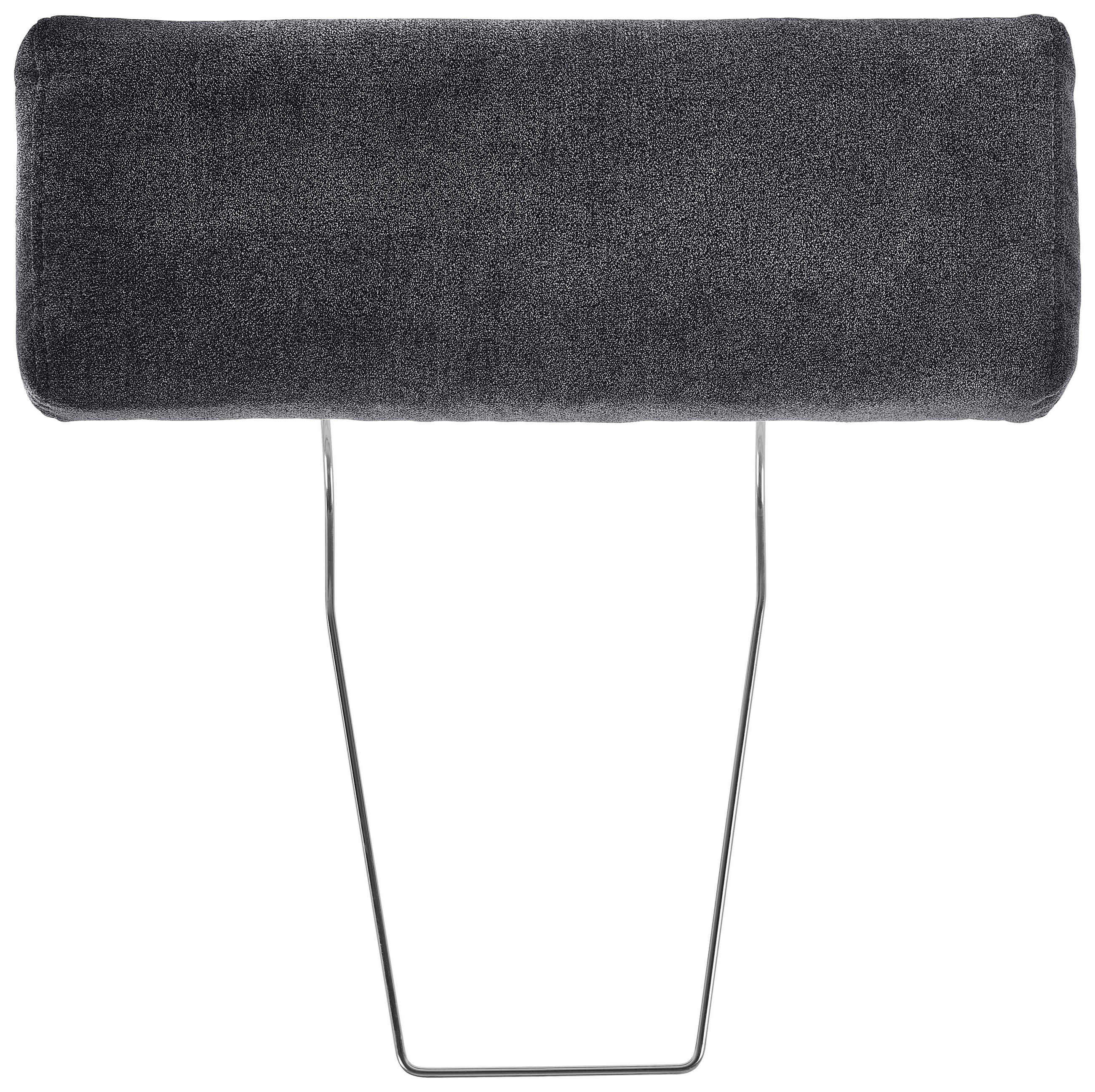 KOPFSTÜTZE in Velours  - Schwarz, Konventionell, Textil (55/21/10cm) - Hom`in