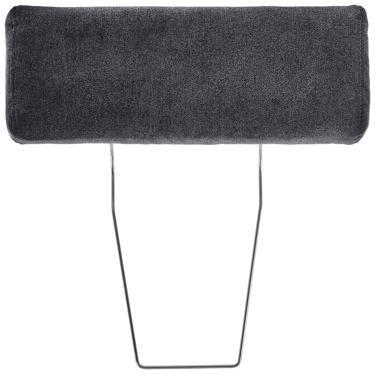 KOPFSTÜTZE in Velours  - Schwarz, Konventionell, Textil (55/21/10cm) - Hom`in