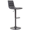 BARHOCKER in Metall, Textil Schwarz  - Schwarz, Modern, Textil/Metall (42/109,5/52cm) - Livetastic