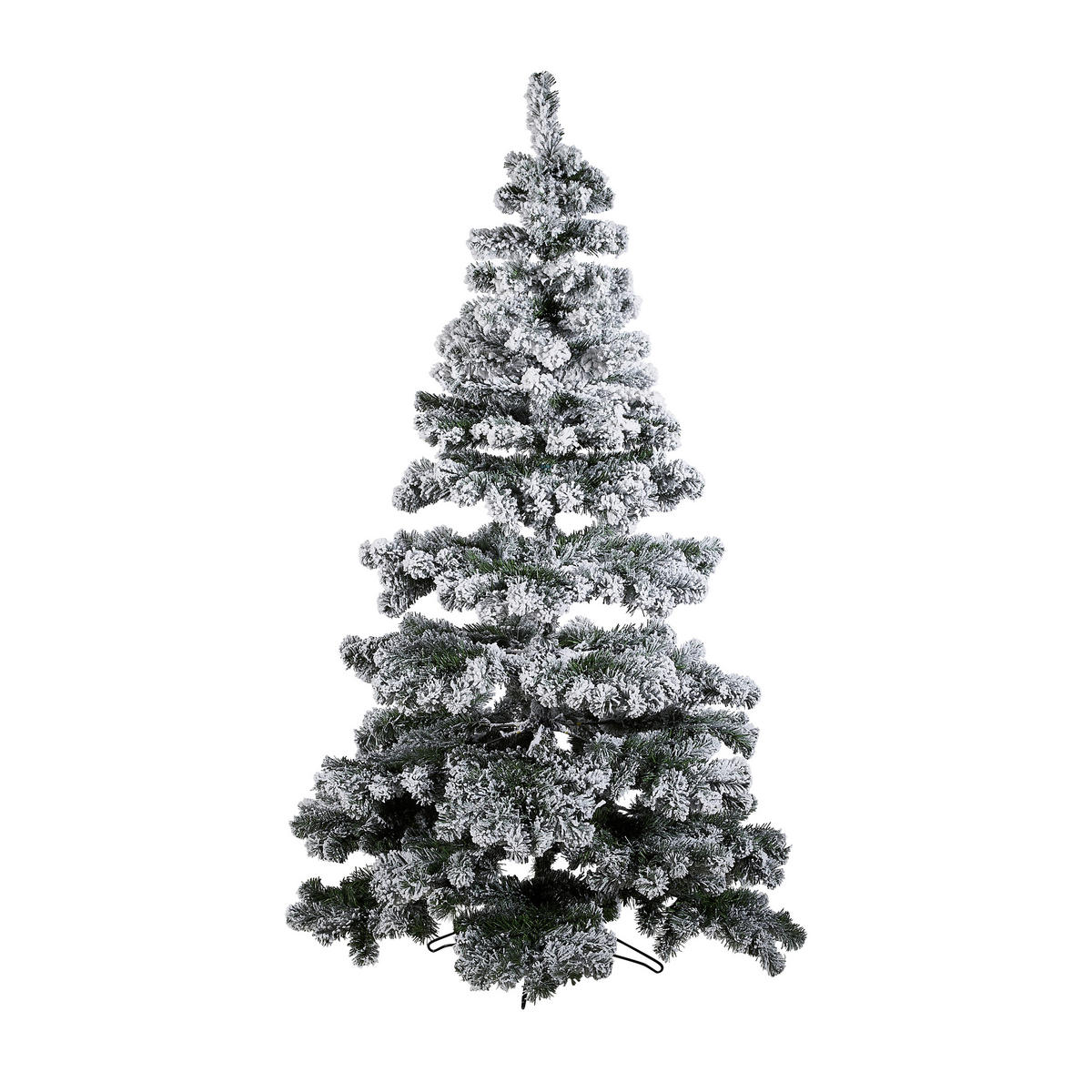 WEIHNACHTSBAUM 150 cm  - Weiss/Grün, Lifestyle, Kunststoff/Metall (97/150cm)
