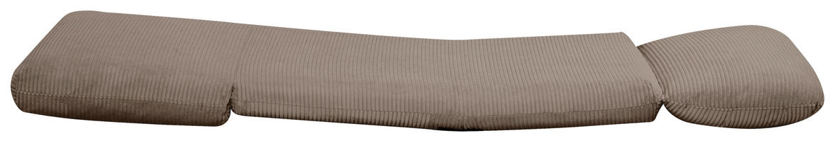 SCHLAFSESSEL Cord Braun    - Braun, Design, Textil/Metall (78/58/82cm) - Livetastic