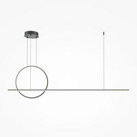 PENDELLEUCHTE Halo 143/304/11,7 cm  - Schwarz, Design, Metall (143/304/11,7cm) - MAYTONI