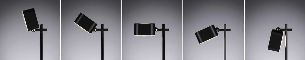 AKKU-TISCHLEUCHTE Varia Magnetic 11/13,8/37,2 cm   - Schwarz, Basics, Kunststoff/Metall (11/13,8/37,2cm) - Paulmann