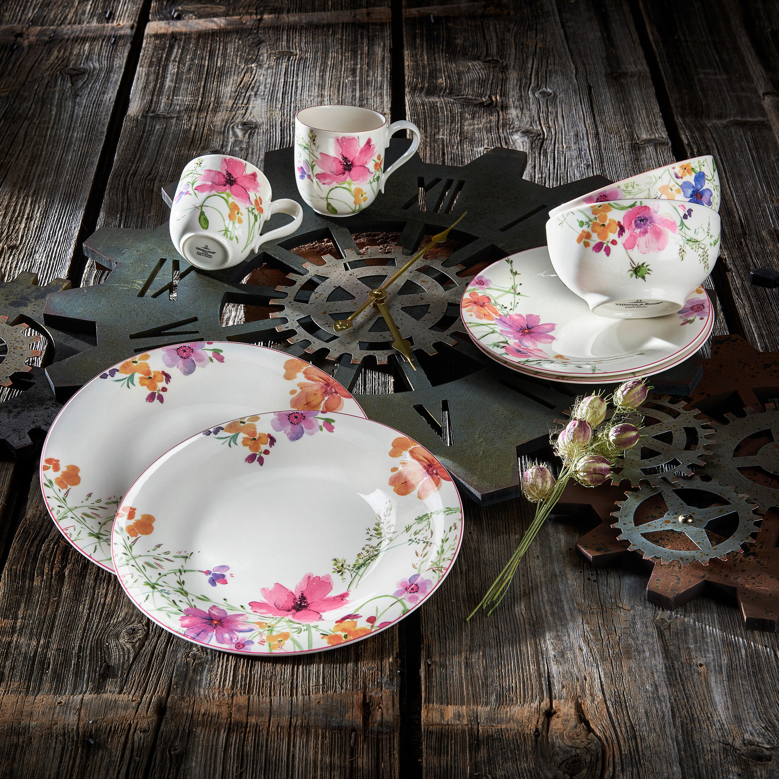 KOMBINOVANÝ SERVIS 8-dielne, porcelán keramika  - viacfarebná, Konventionell, keramika (35/20/33cm) - Villeroy & Boch
