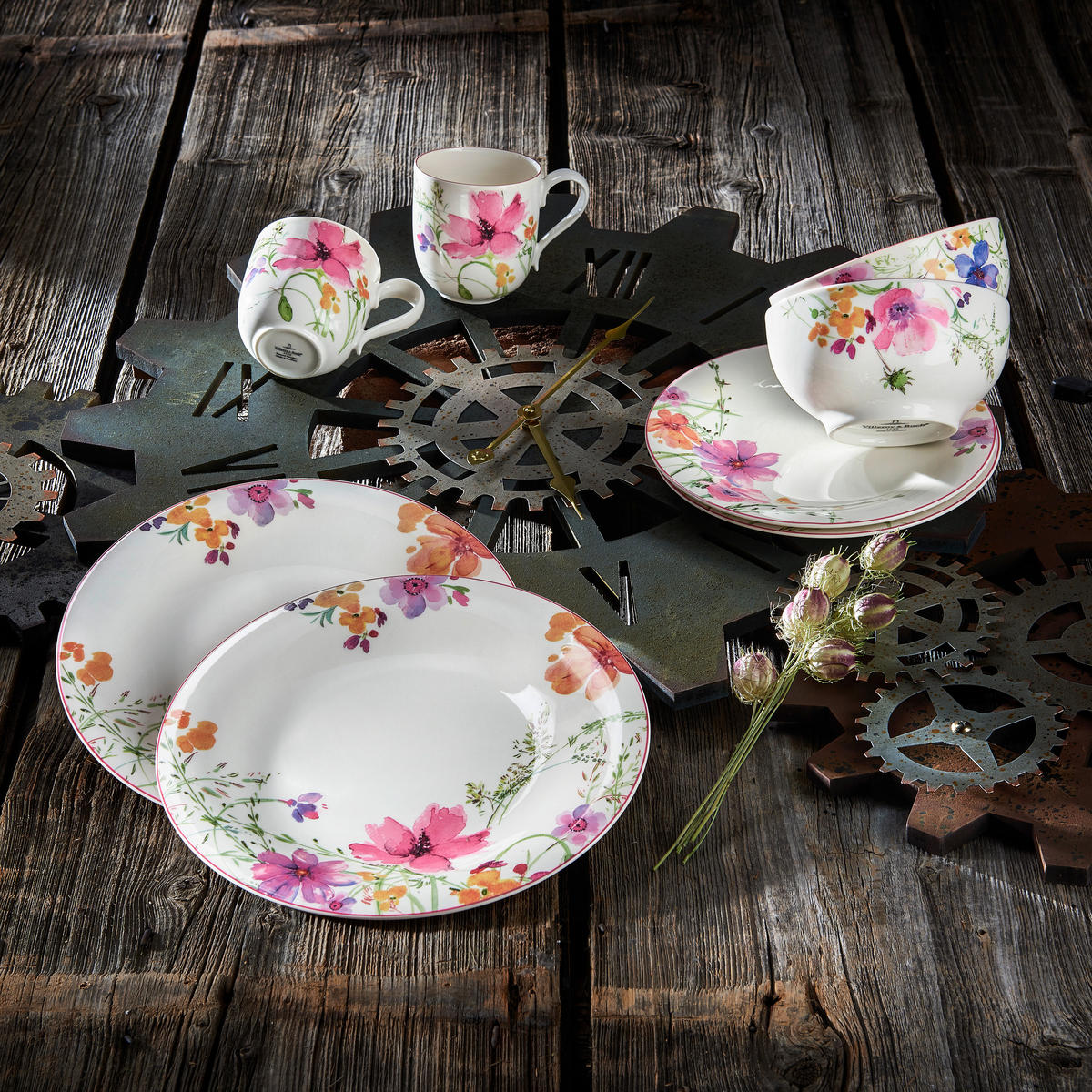 KOMBINOVANÝ SERVIS 8-dielne, porcelán keramika  - viacfarebná, Konventionell, keramika (35/20/33cm) - Villeroy & Boch