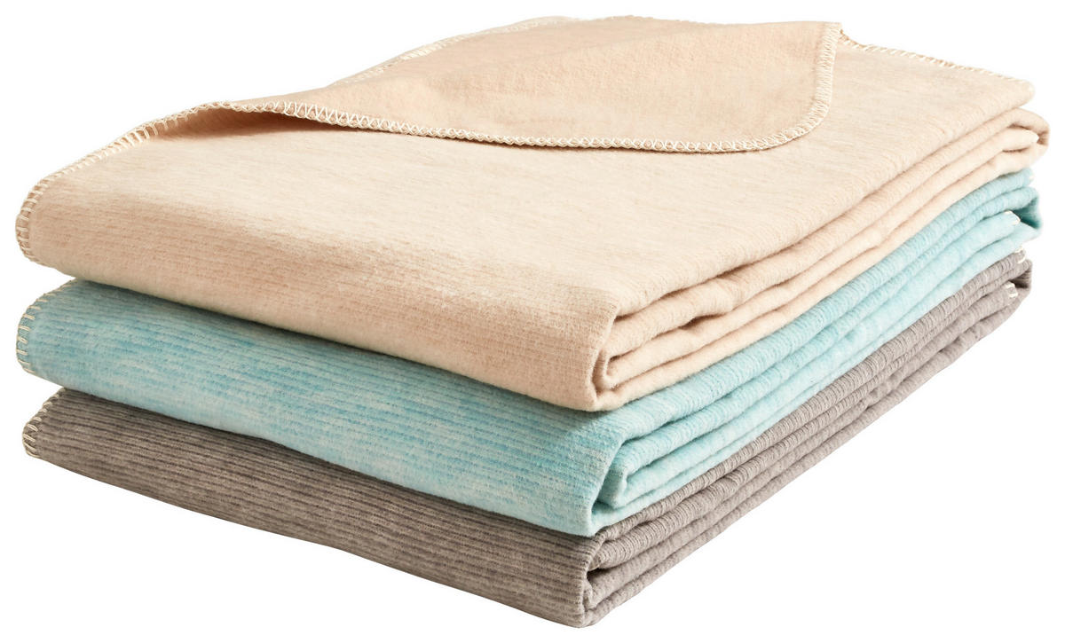 PLAID LEELA 140/200 cm  - Naturfarben, Basics, Textil (140/200cm) - Bio:Vio