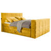 BOXSPRING-ÁGY 180/200 cm  sárga  - sárga, Konventionell, textil (180/200cm) - Carryhome