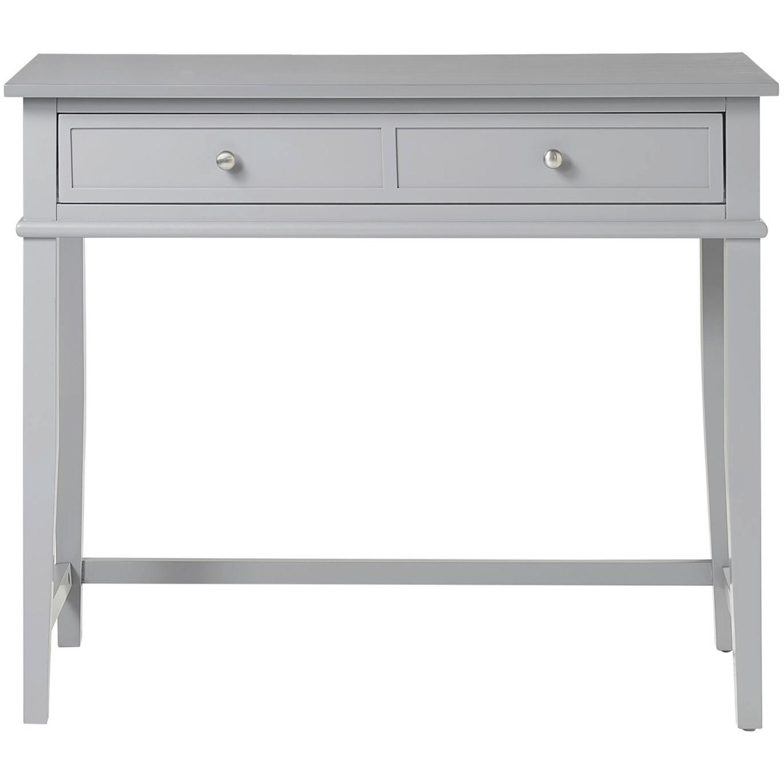 SCHREIBTISCH  in Grau  - Silberfarben/Grau, Design, Holzwerkstoff/Metall (89/75/45cm) - MID.YOU