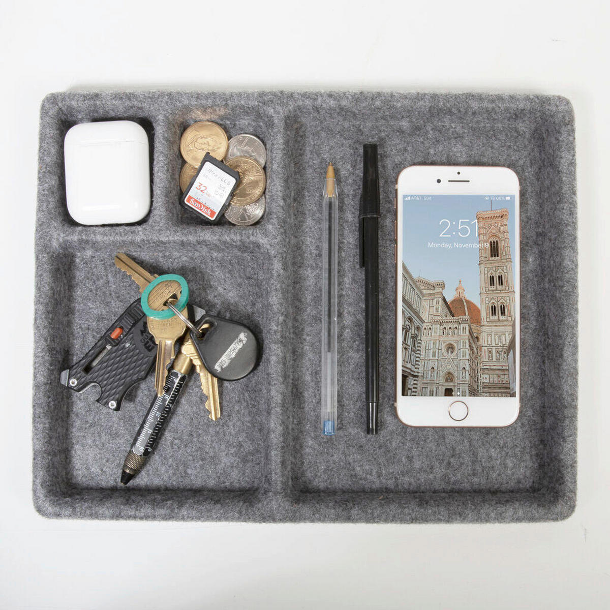 NAMIZNI ORGANIZATOR - siva, Basics, tekstil (23/31/2cm) - Kikkerland