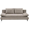 SCHLAFSOFA in Mikrofaser Taupe  - Taupe/Schwarz, Konventionell, Holzwerkstoff/Kunststoff (212/88/101cm) - MID.YOU