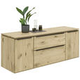 SIDEBOARD Eichefarben  182/76/60/228 cm  - Eichefarben/Anthrazit, Natur, Holz/Metall (182/76/60/228cm) - Valnatura