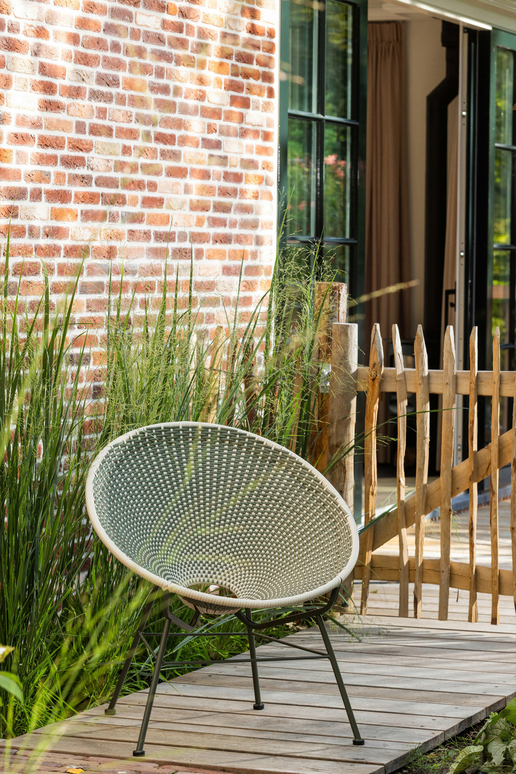 GARTENSESSEL Metall, Kunststoff Grün  - Grün, MODERN, Kunststoff/Metall (73/81/71cm) - Livetastic