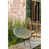 GARTENSESSEL Metall, Kunststoff Grün  - Grün, MODERN, Kunststoff/Metall (73/81/71cm) - Livetastic