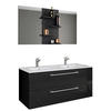 BADEZIMMER  in 112 cm  - Schwarz/Weiß, MODERN, Keramik/Holzwerkstoff (112cm) - MID.YOU