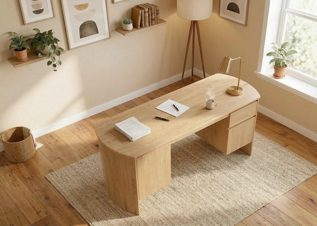 SCHREIBTISCH  Eichefarben  - Eichefarben, KONVENTIONELL, Holzwerkstoff (160/75/59cm) - MID.YOU