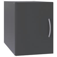 AUFSATZSCHRANK 40/40/54 cm  in  - Alufarben/Graphitfarben, KONVENTIONELL, Holzwerkstoff/Kunststoff (40/40/54cm) - Xora