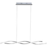 LED-HÄNGLAMPA 110/8/140 cm  - nickelfärgad, Design, metall (110/8/140cm)