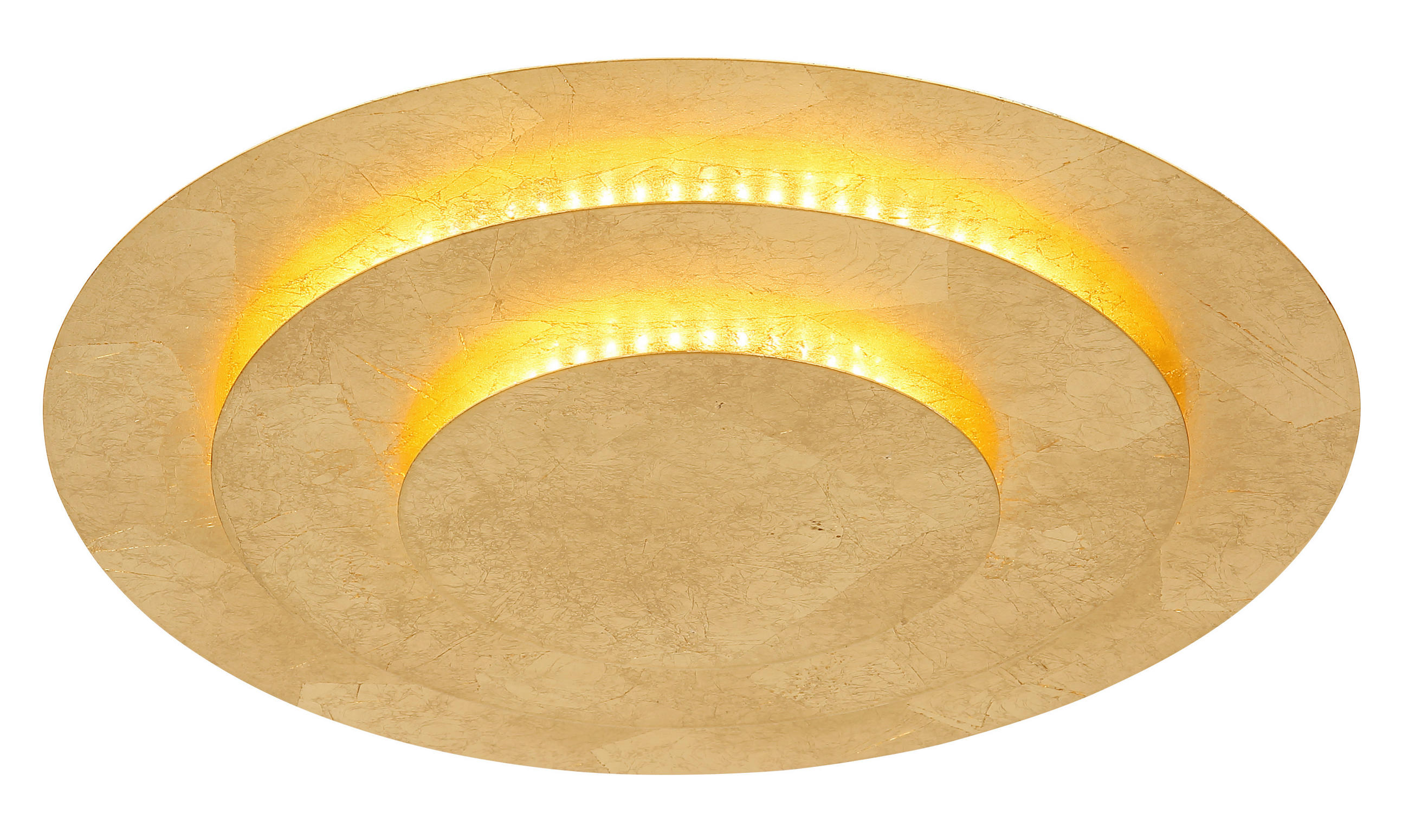 LED-DECKENLEUCHTE 35/4,7 cm   - Goldfarben, Design, Metall (35/4,7cm) - Globo