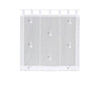 BÄNDCHENROLLO  halbtransparent  100/170 cm    - Weiß/Grau, KONVENTIONELL, Textil (100/170cm)