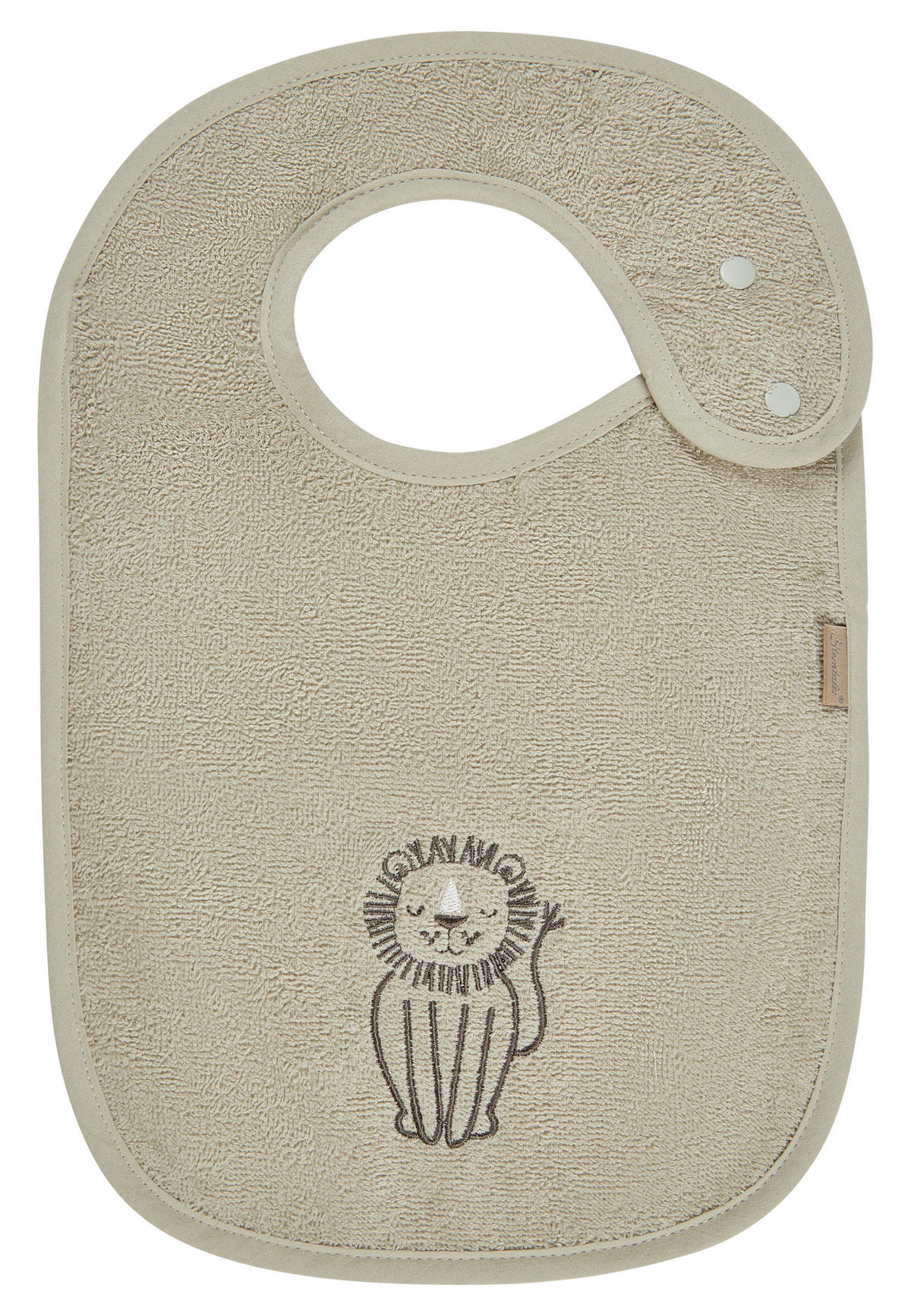 LÄTZCHEN Löwe Leo  - Mintgrau, Basics, Textil (38/26/0,5cm) - Sterntaler