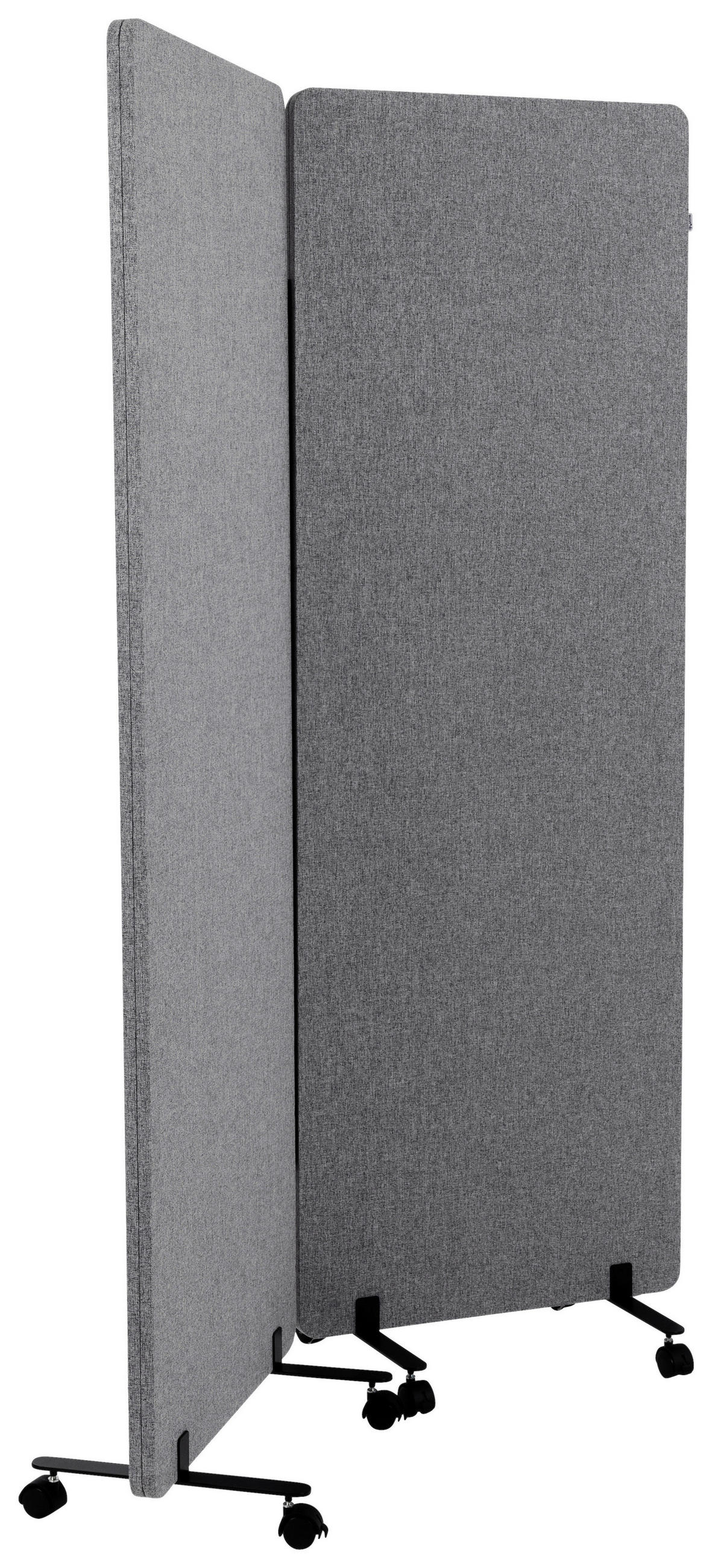 MELLANVÄGG  i metall, plast, textil  mörkgrå  - mörkgrå, Basics, metall/textil (60/177/35cm) - MID.YOU