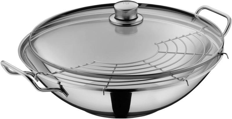 WOK  - nemesacél, Basics, Üveg/fém (40/37,5/14cm) - WMF