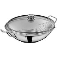 WOK Taiwan 36 cm  - Edelstahlfarben, Basics, Glas/Metall (36cm) - WMF
